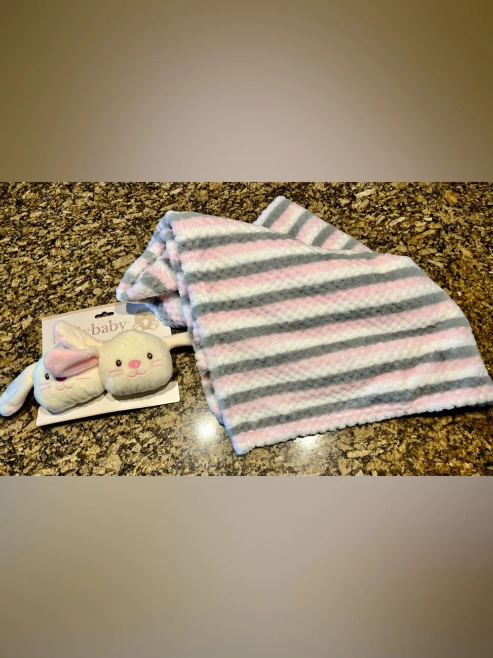 Kellybaby Plush Pink & Cream Baby Seat Belt Covers - 2 Pack